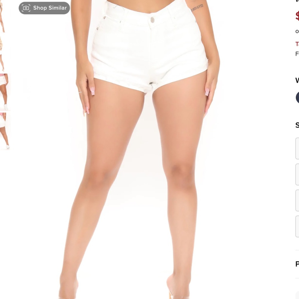 White shorts